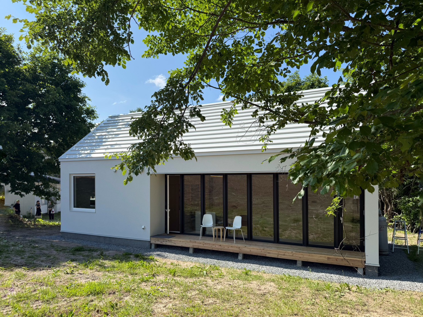 muu. cottage exterior among Biei's fields